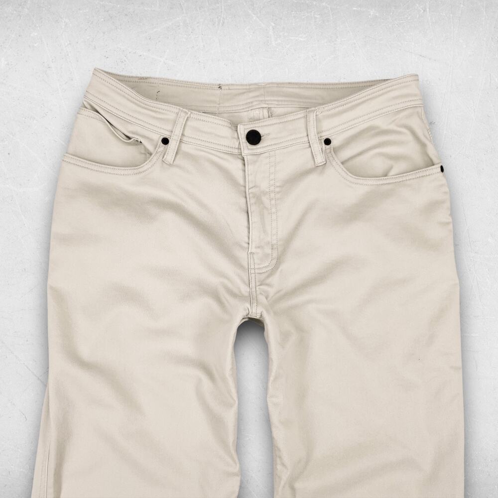 American Tall Chino Pants Men 34x32 Khaki Straight Leg Stretch Classic Timeless - Picture 2 of 11